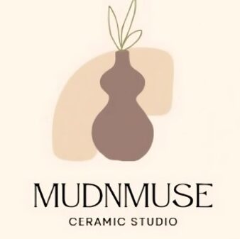 A hand-drawn vase with simple earthy tones and beauty.